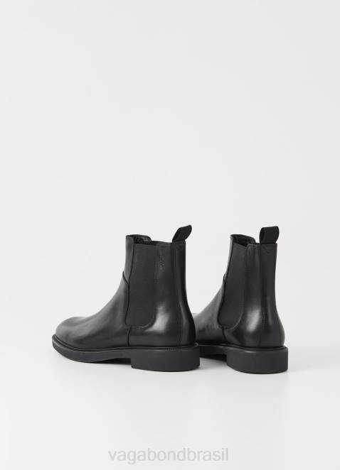 Vagabond D60R296 couro preto homens botas alex m calçados