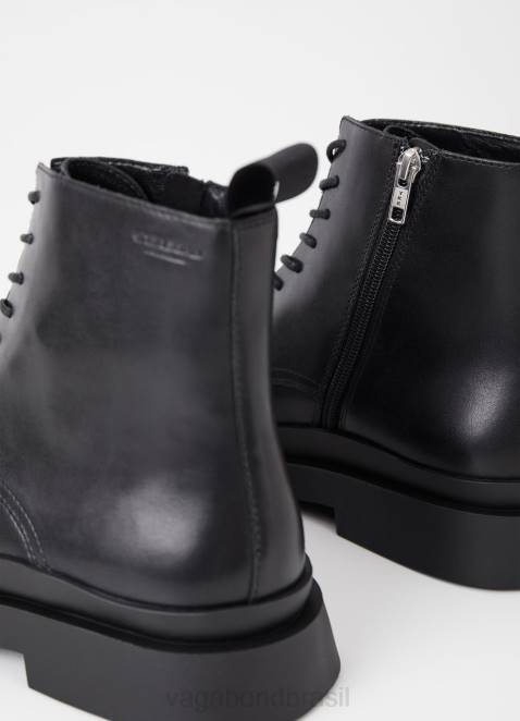 Vagabond D60R298 couro preto homens botas de microfone calçados