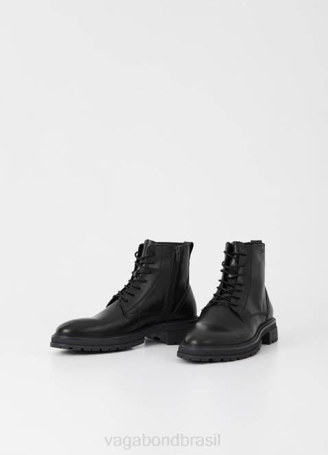 Vagabond D60R300 couro preto homens bota johnny 2.0 calçados