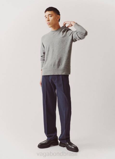 Vagabond D60R275 couro preto homens mocassim johnny 2.0 calçados