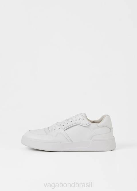 Vagabond D60R267 couro branco homens tênis cedric calçados