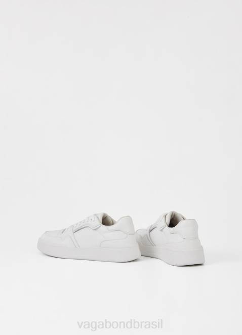 Vagabond D60R267 couro branco homens tênis cedric calçados