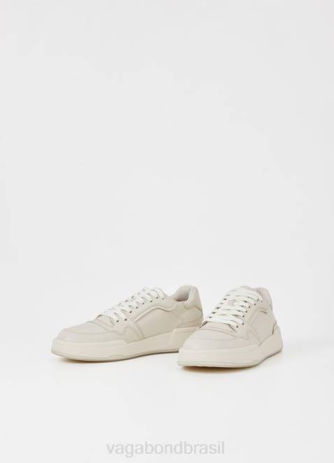 Vagabond D60R268 couro branco homens tênis cedric calçados