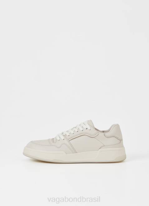 Vagabond D60R268 couro branco homens tênis cedric calçados