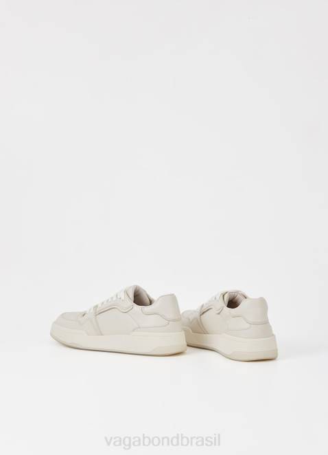 Vagabond D60R268 couro branco homens tênis cedric calçados