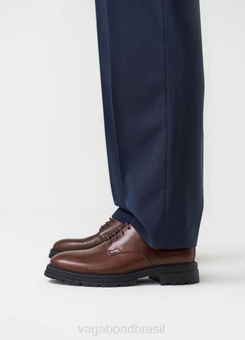 Vagabond D60R289 Couro Marrom homens sapatos Johnny 2.0 calçados