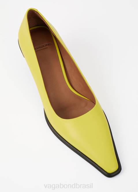 Vagabond D60R105 couro verde claro mulheres bombas de plantio direto calçados