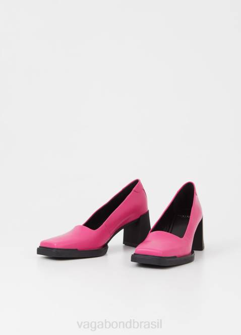 Vagabond D60R108 couro rosa mulheres bombas edwina calçados
