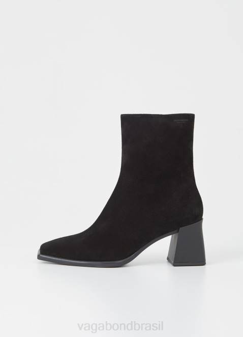 Vagabond D60R211 Camurça preta mulheres botas hedda calçados