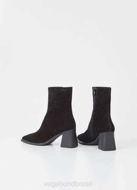 Vagabond D60R211 Camurça preta mulheres botas hedda calçados