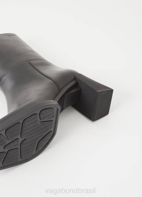 Vagabond D60R216 couro preto mulheres botas edwina calçados