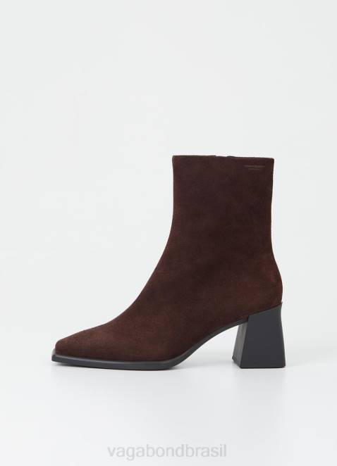 Vagabond D60R218 camurça marrom escuro mulheres botas hedda calçados