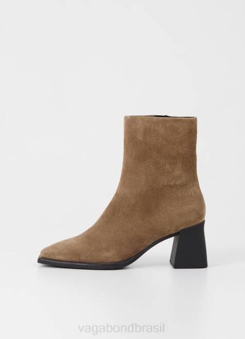 Vagabond D60R219 camurça marrom mulheres botas hedda calçados