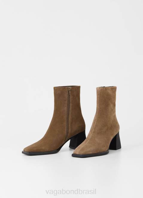 Vagabond D60R219 camurça marrom mulheres botas hedda calçados