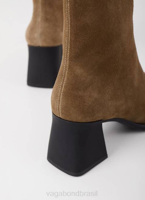 Vagabond D60R219 camurça marrom mulheres botas hedda calçados