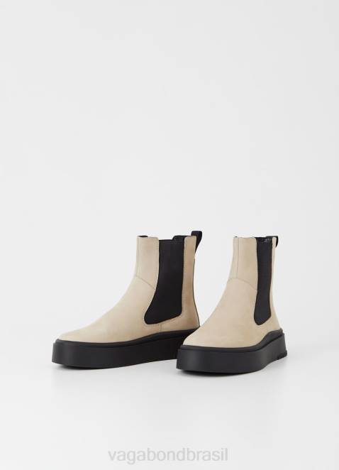 Vagabond D60R225 nubuck bege mulheres botas stacy calçados