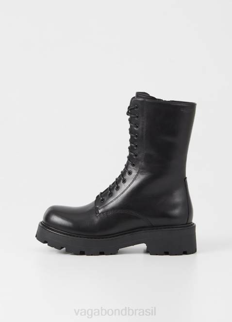 Vagabond D60R230 couro preto mulheres bota cosmo 2.0 calçados