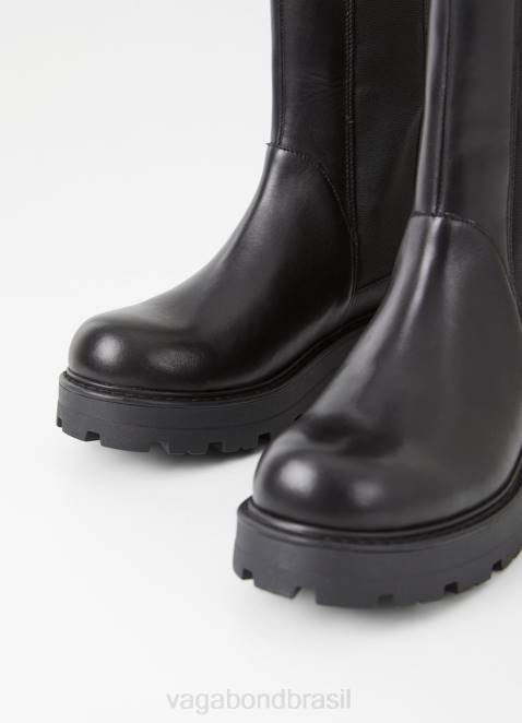 Vagabond D60R233 couro preto mulheres bota cosmo 2.0 calçados