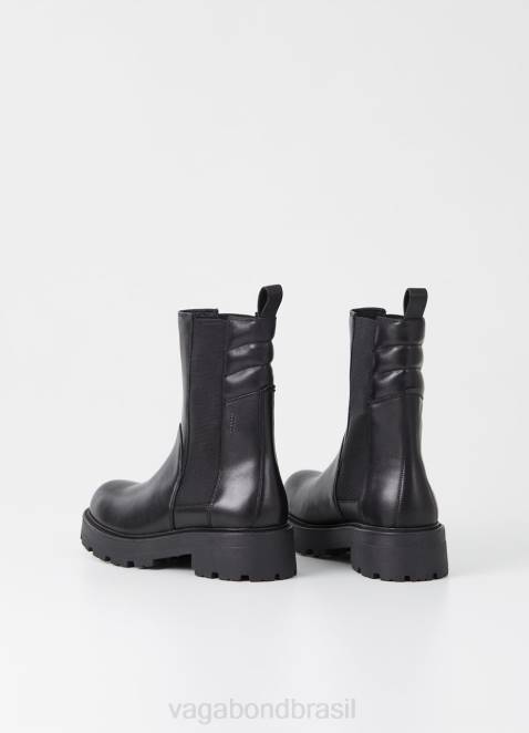 Vagabond D60R233 couro preto mulheres bota cosmo 2.0 calçados