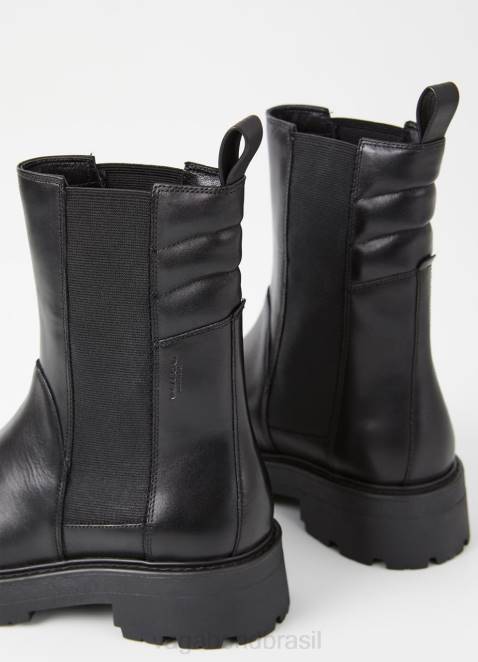 Vagabond D60R233 couro preto mulheres bota cosmo 2.0 calçados