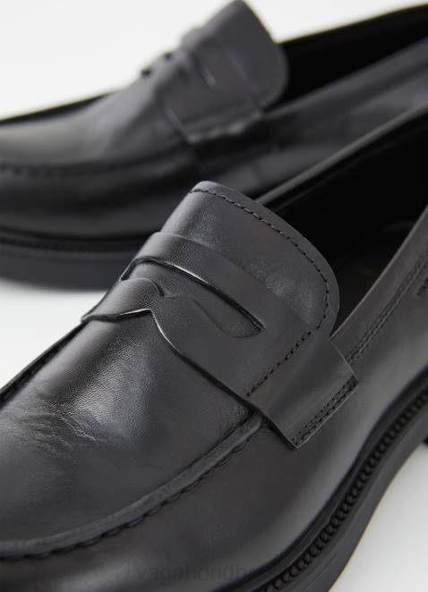 Vagabond D60R129 couro preto mulheres alex w mocassim calçados