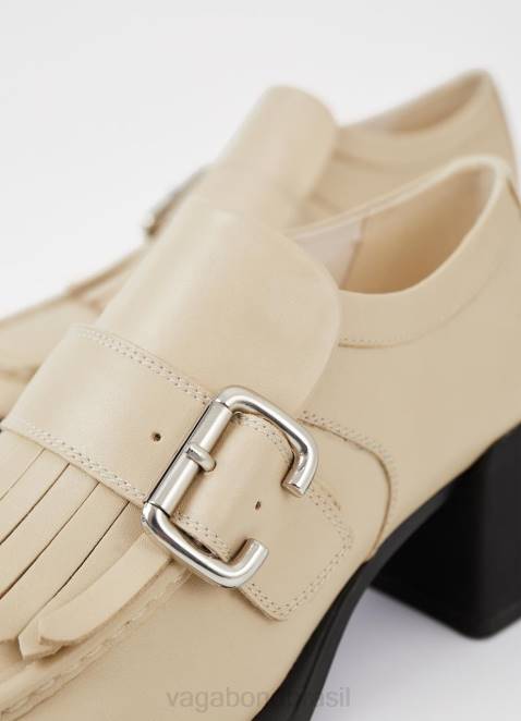 Vagabond D60R139 couro bege mulheres ansie mocassim calçados