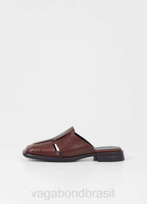 Vagabond D60R114 couro marrom escuro mulheres mulas brittie calçados