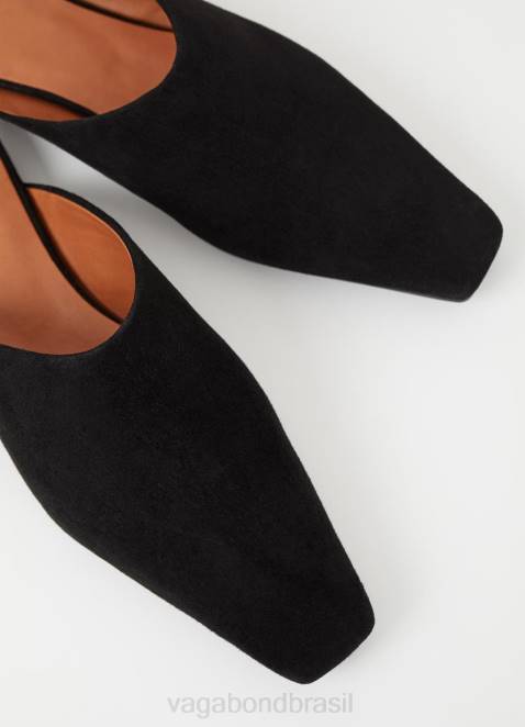 Vagabond D60R118 Camurça preta mulheres mulas wioletta calçados