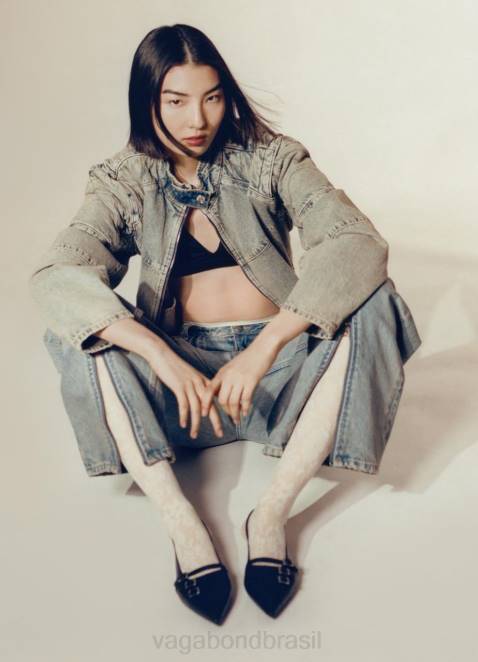 Vagabond D60R190 couro preto mulheres sapatos de hermim calçados