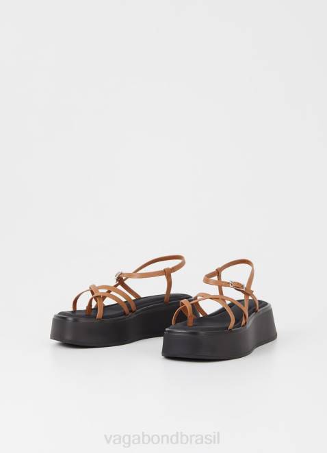 Vagabond D60R21 Couro Marrom mulheres sandálias de corte calçados