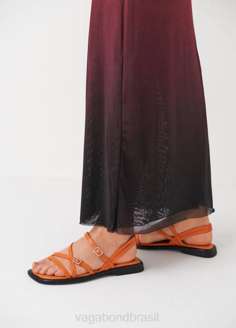 Vagabond D60R27 couro laranja mulheres sandálias izzy calçados