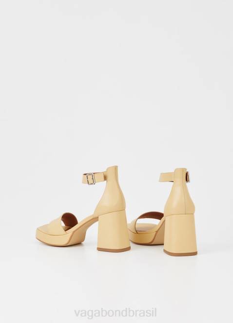 Vagabond D60R37 couro amarelo mulheres sandália fiona calçados