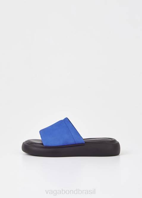 Vagabond D60R39 nubuck azul mulheres sandálias blenda calçados