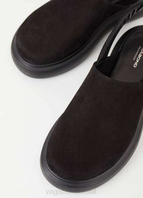 Vagabond D60R44 nubuck preto mulheres sandálias blenda calçados