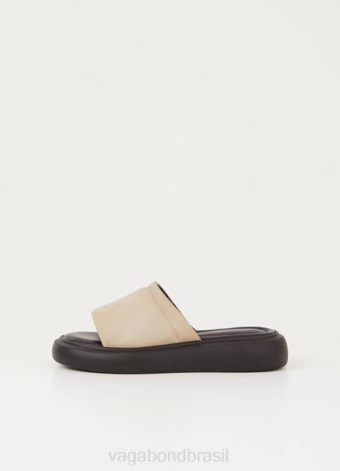 Vagabond D60R57 nubuck bege mulheres sandálias blenda calçados