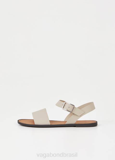 Vagabond D60R58 couro branco mulheres sandália tia 2.0 calçados