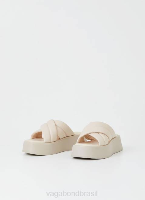 Vagabond D60R60 couro branco mulheres sandálias de corte calçados