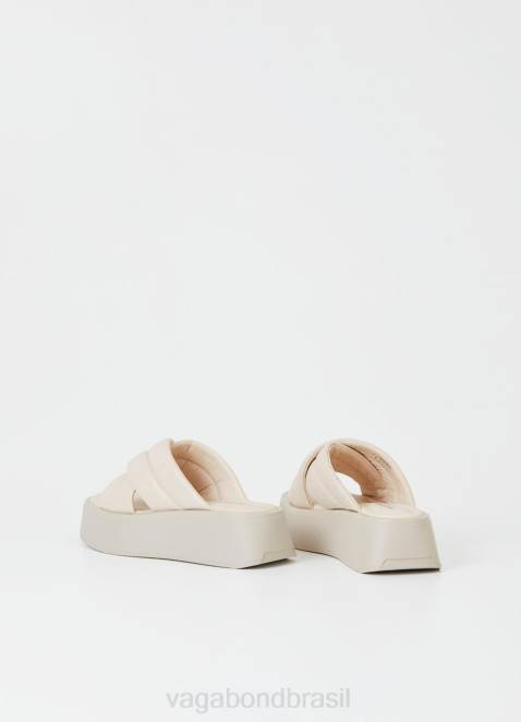 Vagabond D60R60 couro branco mulheres sandálias de corte calçados