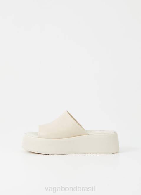 Vagabond D60R64 couro branco mulheres sandálias de corte calçados