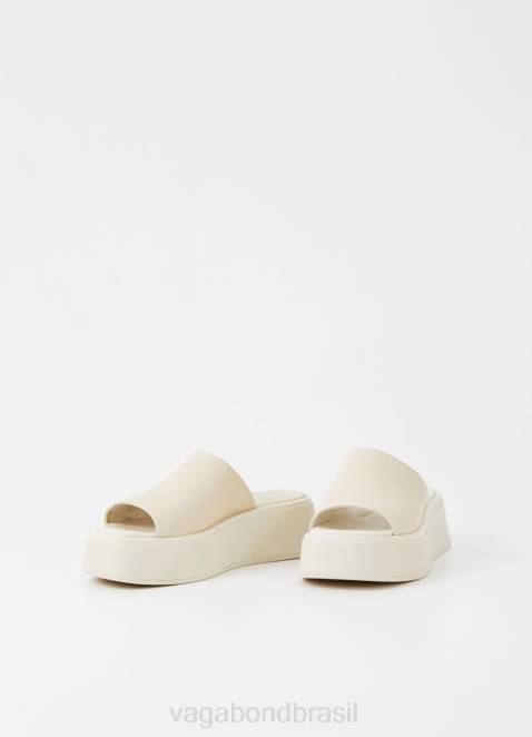 Vagabond D60R64 couro branco mulheres sandálias de corte calçados