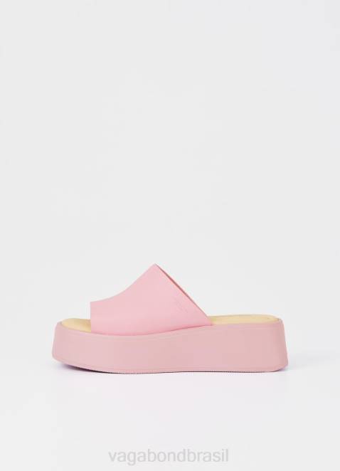 Vagabond D60R65 couro rosa mulheres sandálias de corte calçados