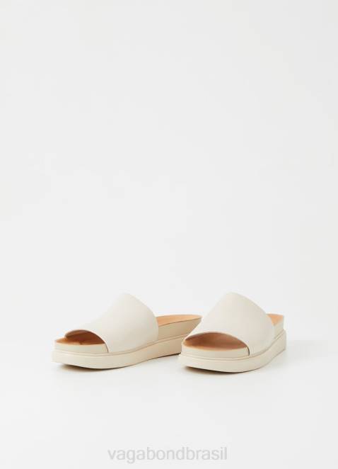 Vagabond D60R81 couro branco mulheres sandálias erin calçados