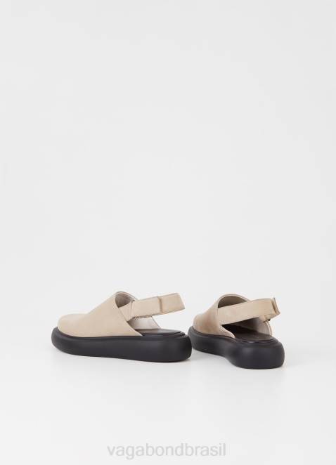Vagabond D60R87 nubuck bege mulheres sandálias blenda calçados