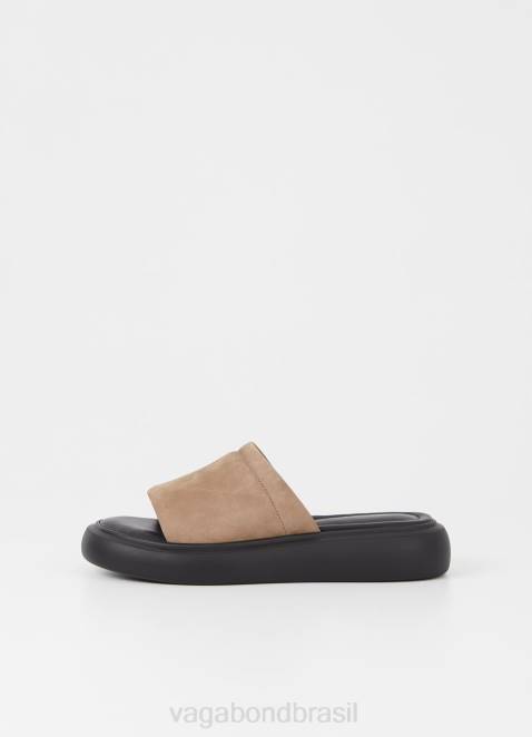 Vagabond D60R90 nubuck bege mulheres sandálias blenda calçados