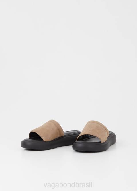 Vagabond D60R90 nubuck bege mulheres sandálias blenda calçados