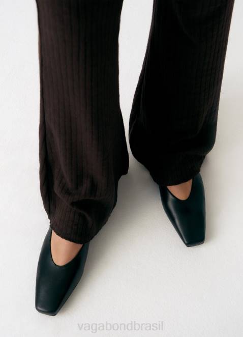 Vagabond D60R13 couro preto mulheres sapatos wioletta calçados