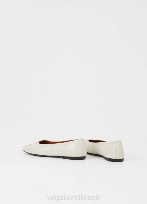 Vagabond D60R8 couro envernizado branco mulheres sapatos jolin calçados