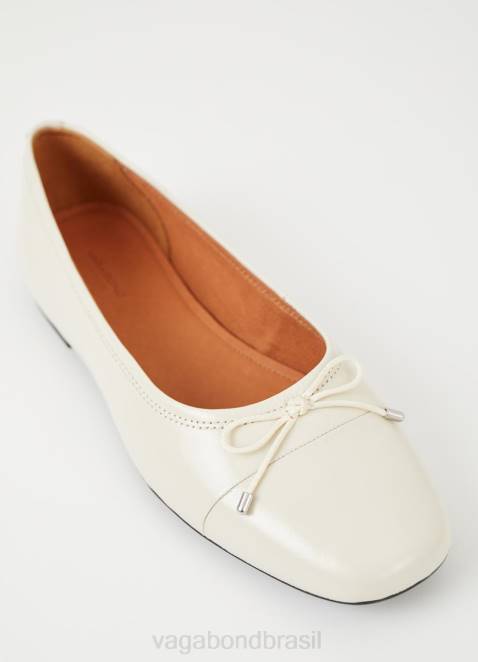 Vagabond D60R8 couro envernizado branco mulheres sapatos jolin calçados