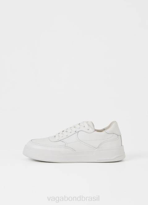 Vagabond D60R166 couro branco mulheres tênis selena calçados