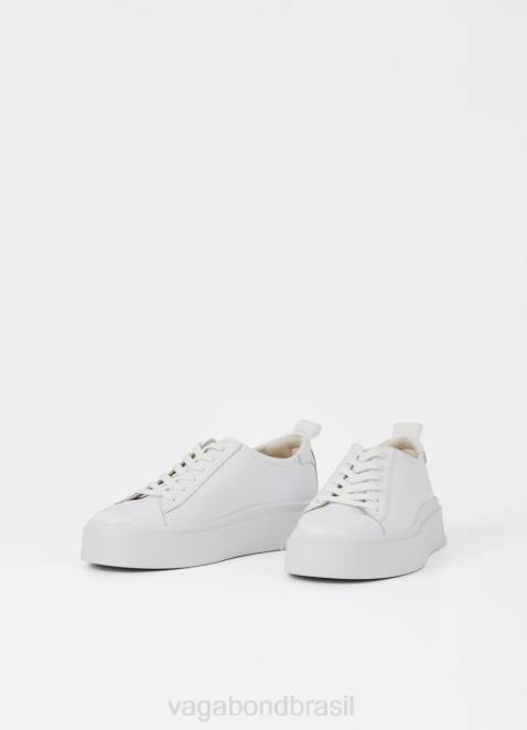 Vagabond D60R169 couro branco mulheres tênis stacy calçados